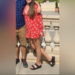 Red Floral Dress